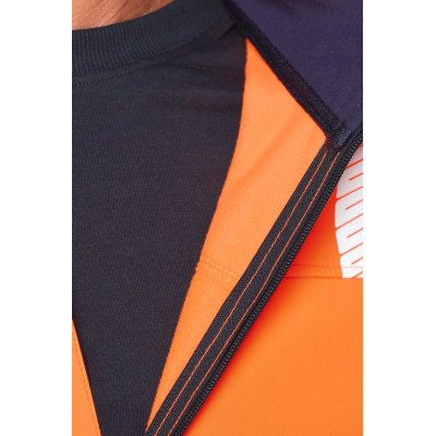 Recycled Safety Softshell jacket with detachable sleeves